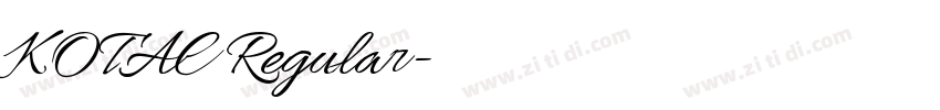 KOTAC Regular字体转换 KOTAC Regular字体转换